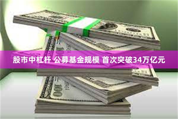 股市中杠杆 公募基金规模 首次突破34万亿元