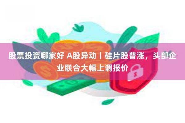 股票投资哪家好 A股异动丨硅片股普涨，头部企业联合大幅上调报价